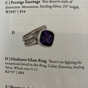 Silpada Sterling silver Gladiator glam ring